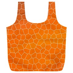 Orange Mosaic Structure Background Full Print Recycle Bag (XXL)