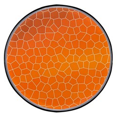 Orange Mosaic Structure Background Wireless Fast Charger(Black)