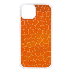 Orange Mosaic Structure Background Iphone 13 Tpu Uv Print Case by Hannah976