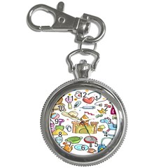 Baby Equipment Child Sketch Hand Key Chain Watches