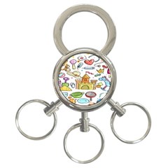 Baby Equipment Child Sketch Hand 3-ring Key Chain by Hannah976