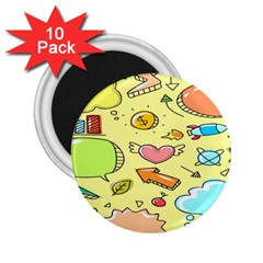 Cute Sketch Child Graphic Funny 2 25  Magnets (10 Pack) 