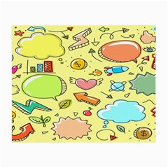 Cute Sketch Child Graphic Funny Small Glasses Cloth (2 Sides)