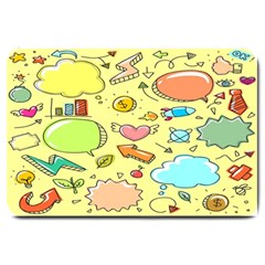 Cute Sketch Child Graphic Funny Large Doormat