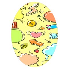 Cute Sketch Child Graphic Funny Uv Print Acrylic Ornament Oval by Hannah976