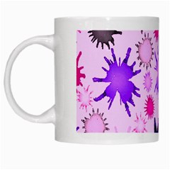 Inks Drops Black Paint Design White Mug