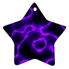 Purple Pattern Background Structure Ornament (star)