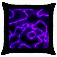 Purple Pattern Background Structure Throw Pillow Case (black)