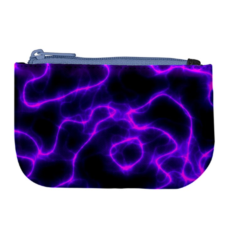 Purple Pattern Background Structure Large Coin Purse