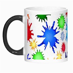 Inks Drops Black Colorful Paint Morph Mug