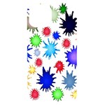 Inks Drops Black Colorful Paint iPhone 14 Black UV Print Case Front