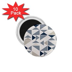 Geometric Triangle Modern Mosaic 1 75  Magnets (10 Pack)  by Hannah976