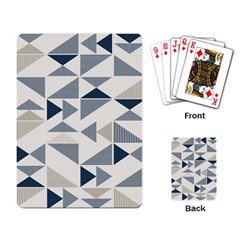 Geometric Triangle Modern Mosaic Playing Cards Single Design (rectangle)