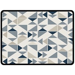 Geometric Triangle Modern Mosaic Two Sides Fleece Blanket (large) by Hannah976