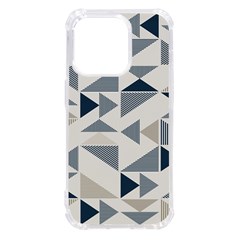 Geometric Triangle Modern Mosaic Iphone 14 Pro Tpu Uv Print Case by Hannah976