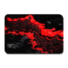 Red Black Fractal Mandelbrot Art Wallpaper Plate Mats