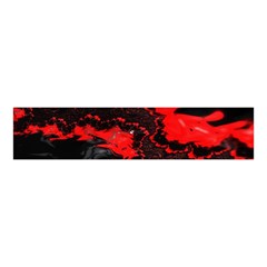 Red Black Fractal Mandelbrot Art Wallpaper Velvet Scrunchie by Hannah976