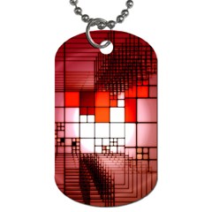 Pattern Structure Light Patterns Dog Tag (two Sides)