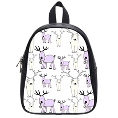 Cute Deers  School Bag (small)