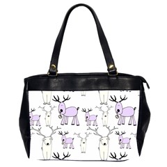 Cute Deers  Oversize Office Handbag (2 Sides)