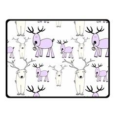 Cute Deers  Fleece Blanket (small)