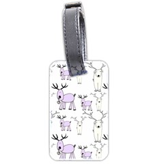 Cute Deers  Luggage Tag (two Sides)