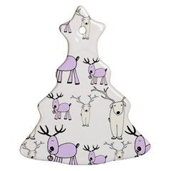 Cute Deers  Christmas Tree Ornament (two Sides)