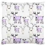 Cute Deers  Standard Premium Plush Fleece Cushion Case (One Side) Front