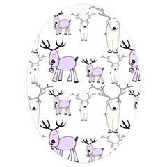 Cute Deers  Uv Print Acrylic Ornament Oval