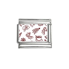 Red And White Christmas Breakfast  Italian Charm (9mm)