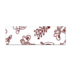 Red And White Christmas Breakfast  Sticker (bumper)