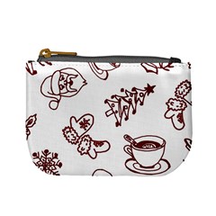 Red And White Christmas Breakfast  Mini Coin Purse