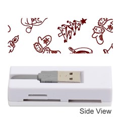 Red And White Christmas Breakfast  Memory Card Reader (stick)