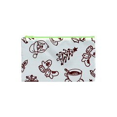 Red And White Christmas Breakfast  Cosmetic Bag (xs)