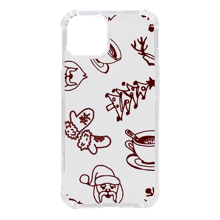 Red And White Christmas Breakfast  iPhone 14 TPU UV Print Case