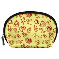 Bw Christmas Icons   Accessory Pouch (large)