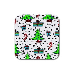 It`s Cold Outside  Rubber Square Coaster (4 Pack) by ConteMonfrey