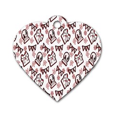 Signs Of Christmas Time  Dog Tag Heart (two Sides) by ConteMonfrey
