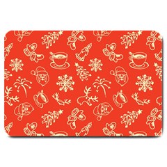 Green Christmas Breakfast   Large Doormat by ConteMonfrey