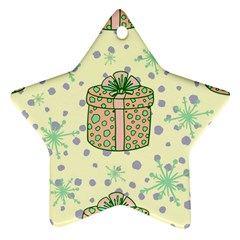 Purple Gifts On A Holy Night   Ornament (star) by ConteMonfrey