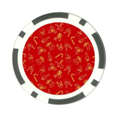 Holy Night - Christmas Symbols  Poker Chip Card Guard by ConteMonfrey
