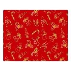 Holy Night - Christmas Symbols  Two Sides Premium Plush Fleece Blanket (large) by ConteMonfrey