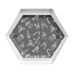 Holy Night - Christmas Symbols  Hexagon Wood Jewelry Box by ConteMonfrey