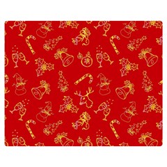 Holy Night - Christmas Symbols  Premium Plush Fleece Blanket (medium) by ConteMonfrey