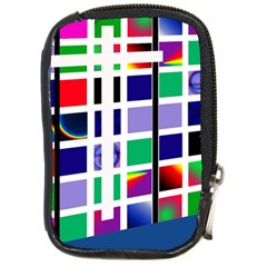 Color Graffiti Pattern Geometric Compact Camera Leather Case by Hannah976