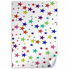 Star Random Background Scattered Canvas 12  X 18 