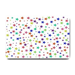 Star Random Background Scattered Small Doormat