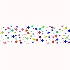 Star Random Background Scattered Large Bar Mat