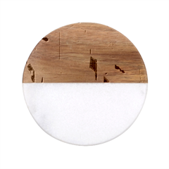 Village Place Portugal Landscape Classic Marble Wood Coaster (round) 