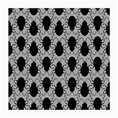 Pattern Beetle Insect Black Grey Medium Glasses Cloth (2 Sides)